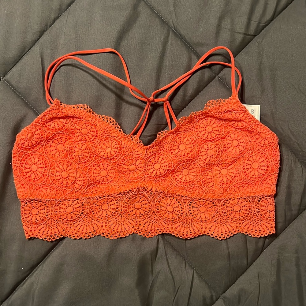 Hollister Co. Crochet-Style Longline Lace Bralette